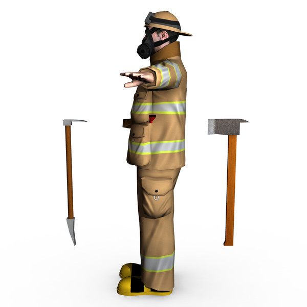 3d fireman 01 - Fireman 01 by ignisfatuus